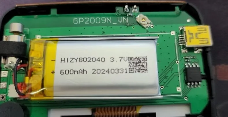 802040 LiPo replacement battery for POCSAG pager